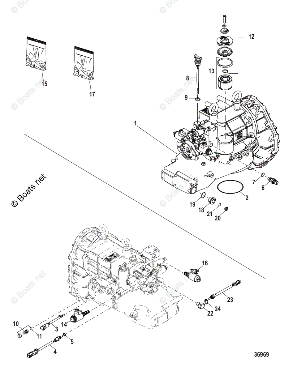 Mercury Zeus Pod Drive, Doen Jet Drive Parts by Category & Serial Zeus