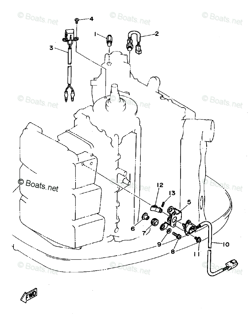 Yamaha Outboard Parts by Year 1994 OEM Parts Diagram for Electrical 3