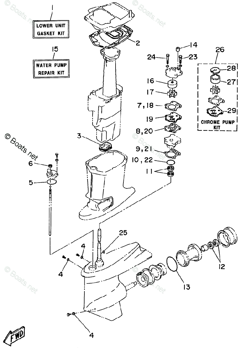 29 Yamaha Outboard Water Pump Diagram Wiring Database 2020