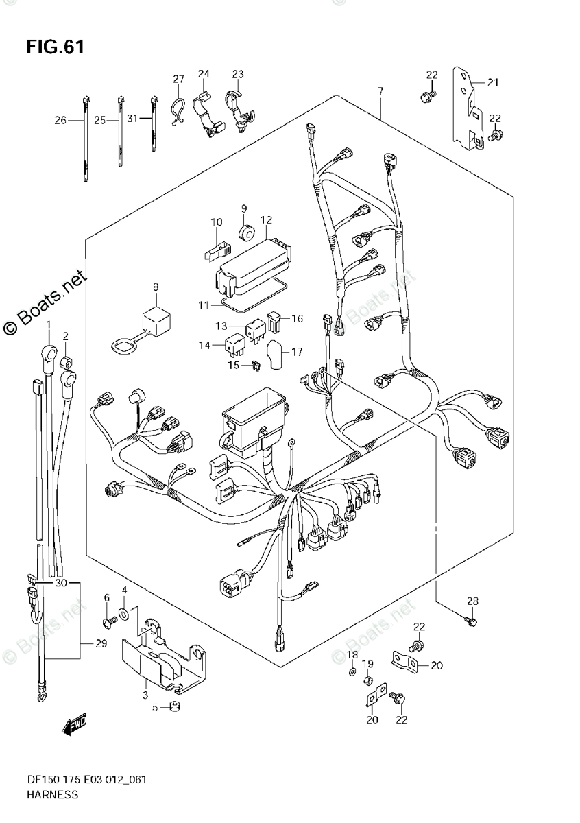 Suzuki Outboard Parts By Model Df 175 Oem Parts Diagram