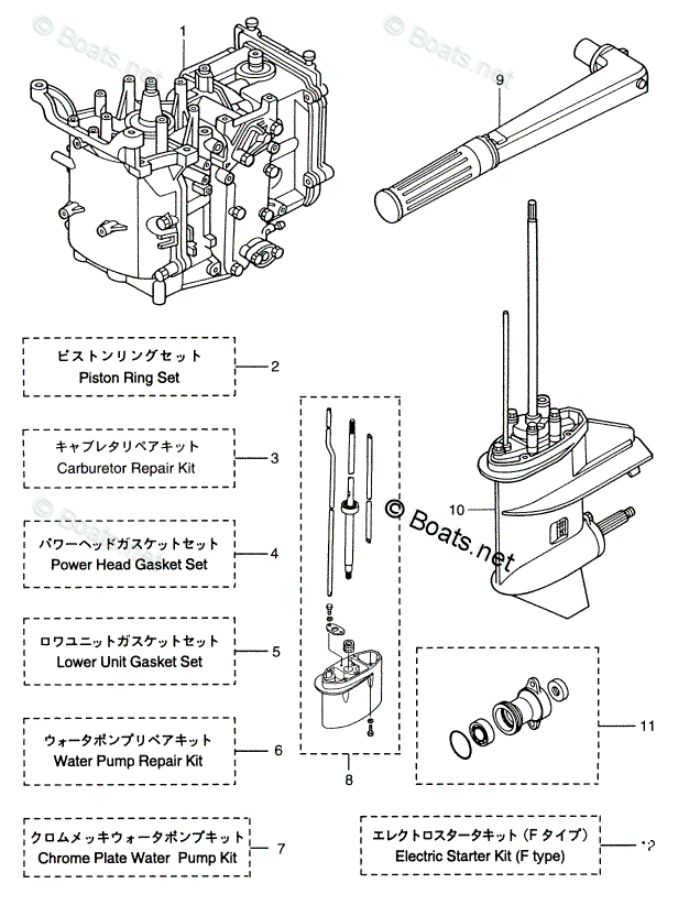 Nissan 2006 NSF9.8A3 - 4 Stroke Nissan OEM Parts Diagram ...