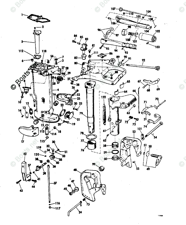 Evinrude Outboard Parts By Hp 18hp Oem Parts Diagram For
