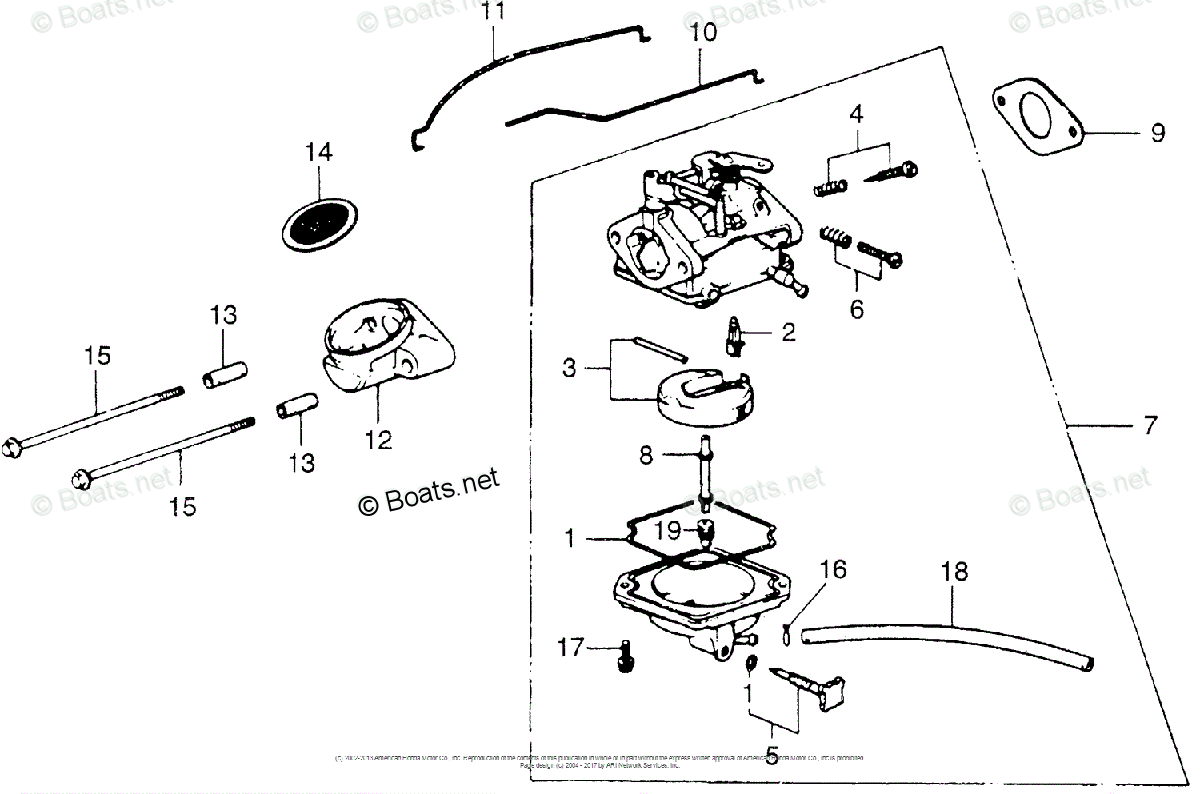 Honda Outboard Parts by HP & Serial Range 10HP OEM Parts ...