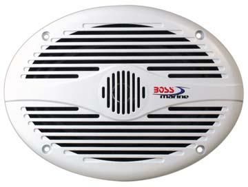 63GO-BOSS-MARINE-AVA-MR690 6" x 9" 350W 2-Way Speakers - White