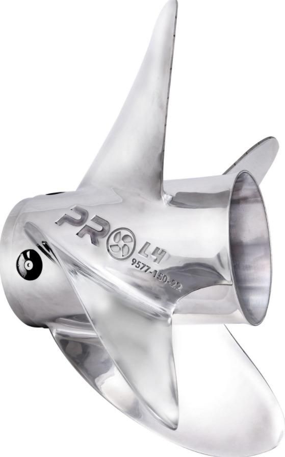 Solas Rubex Pro L4 Propeller 15in Diameter 20 Pitch L 4 Blade Stainless ...