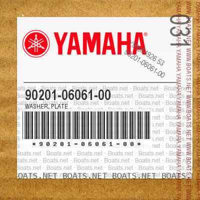 Yamaha 90201-06061-00 WASHER PLATE
