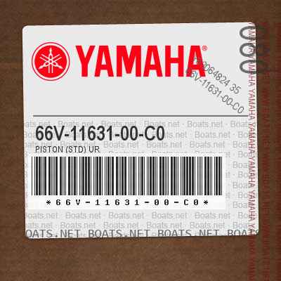 Yamaha 66V-11631-00-C0 PISTON STD UR