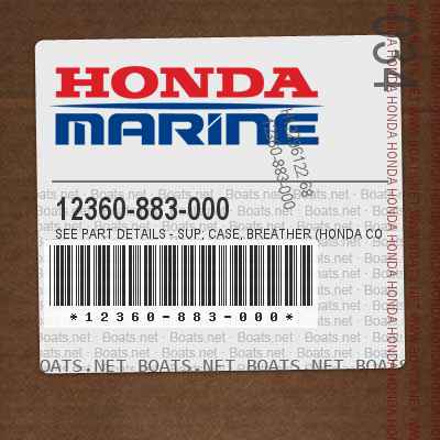 12360-883-000 SEE PART DETAILS - SUP; CASE, BREATHER (Honda Code 0635532). | Use up to Engine SN 1556857.