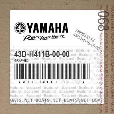 正規品／YAMAHA グラフイツク 43D-H411B-00-00 ヤマハ ヤマハ バイク