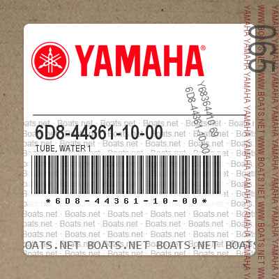 Yamaha Tube Water 6D8-44361-00-00 New Oem 