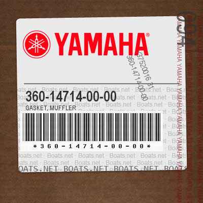 Yamaha 360-14714-00-00 Gasket,Muffler; 360147140000 Made by Yamaha