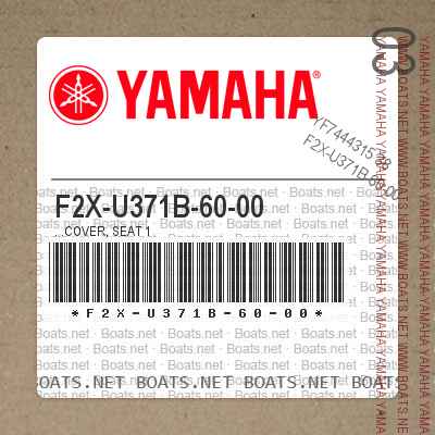 2XU Yamaha F2X-U371B-60-00 COVER SEAT 1 