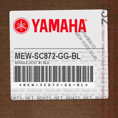 Yamaha MEW-SC872-GG-BL - GOGGLE,SCOT 87 BLU | Boats.net