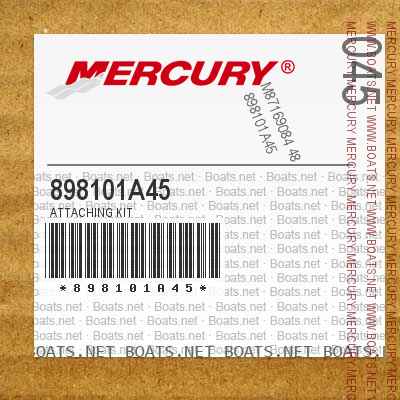 New Mercury Mercruiser Quicksilver Oem Part # 898101A45 Attaching Kit