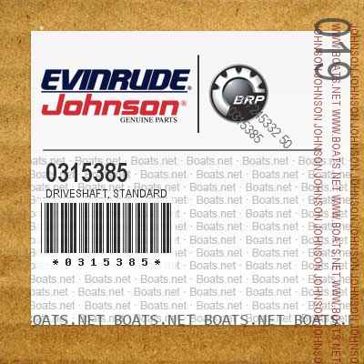 0315385 DRIVESHAFT, Standard