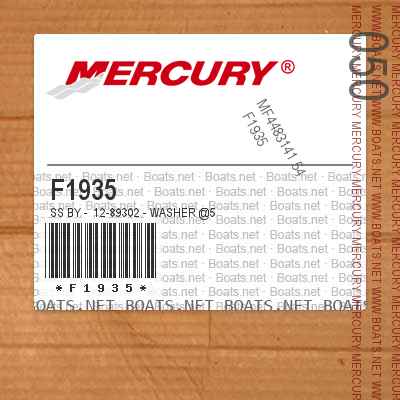 F1935 SS BY - 12-89302 - WASHER @5