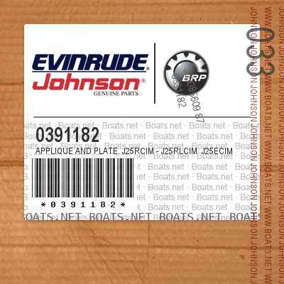 0391182 APPLIQUE AND PLATE. J25RCIM - J25RLCIM J25ECIM - J25ELCIM J25TECIM - J25TELCIM