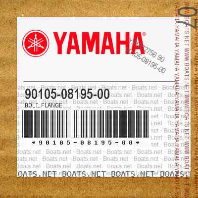 90105-08195-00 Bolt, Flange