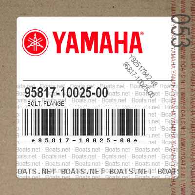 95817-10025-00 . Bolt, Flange