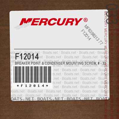 F12014 BREAKER POINT & CONDENSER MOUNTING SCREW, 8 - 32 X 3/8