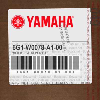 6G1-W0078-A1-00 WATER PUMP REPAIR KIT