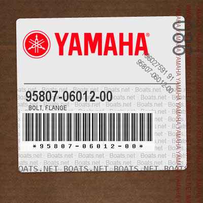 95807-06012-00 . Bolt, Flange