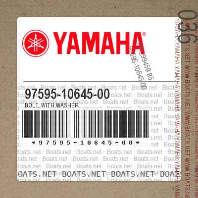 97595-10645-00 BOLT, WITH WASHER