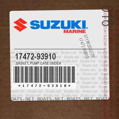 17472-93910 .GASKET, PUMP CASE UNDER