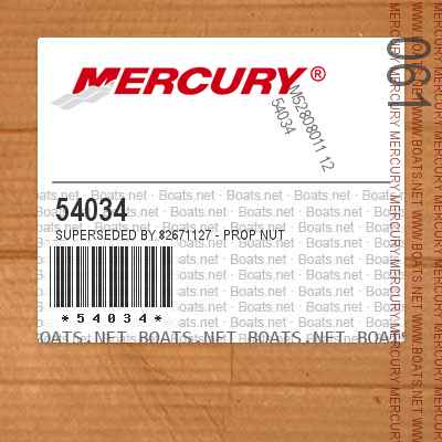 54034 Superseded by 82671127 - PROP NUT
