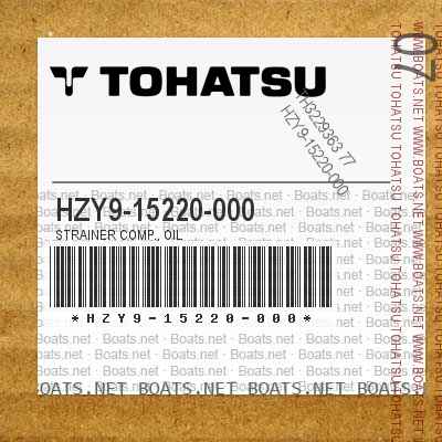 HZY9-15220-000 STRAINER COMP., OIL