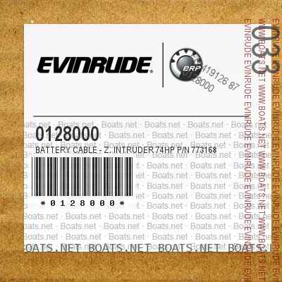 0128000 BATTERY CABLE - Z. INTRUDER 74HP P/N 773168