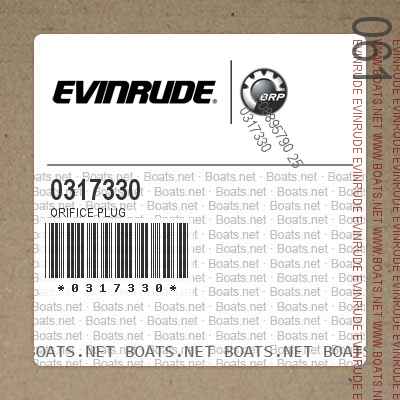 0317330 ORIFICE PLUG