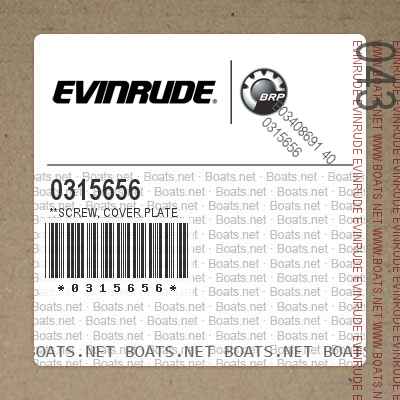 0315656 **SCREW, Cover plate