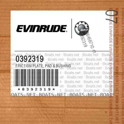 0392319 FRICTION PLATE, Pad & bushing