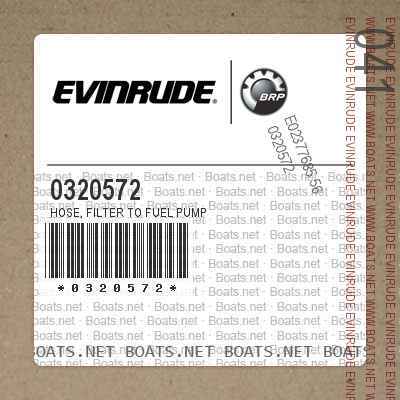 0320572 HOSE, Filter to fuel pump