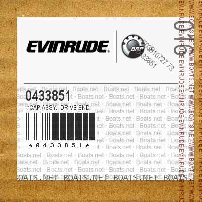 0433851 **CAP ASSY., Drive end