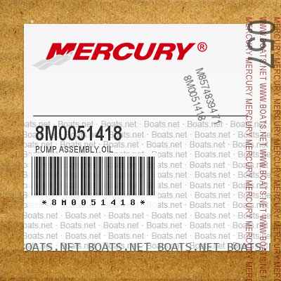 8M0051418 PUMP ASSEMBLY Oil