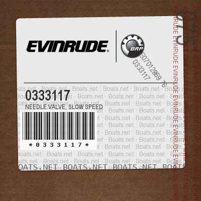 0333117 NEEDLE VALVE, Slow speed