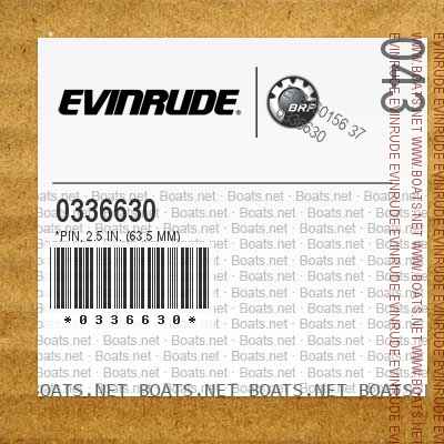 0336630 *PIN, 2.5 in. (63.5 mm)