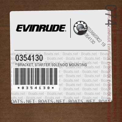0354130 **BRACKET, Starter solenoid mounting