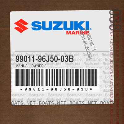 99011-96J50-03B MANUAL, OWNER'S