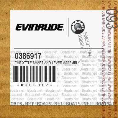 0386917 THROTTLE SHAFT AND LEVER ASSEMBLY