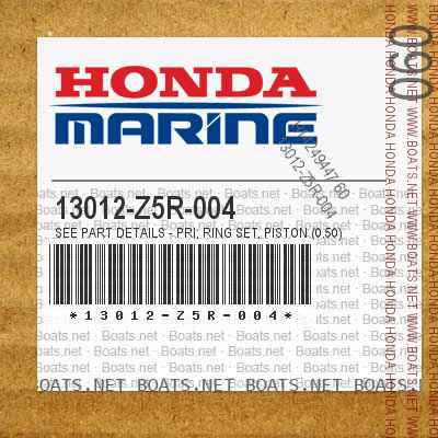 13012-Z5R-004 SEE PART DETAILS - PRI; RING SET, PISTON (0.50) (TEIKOKU) | (Optional).