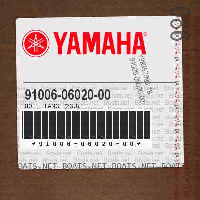 91006-06020-00 Bolt, Flange (2Gu)
