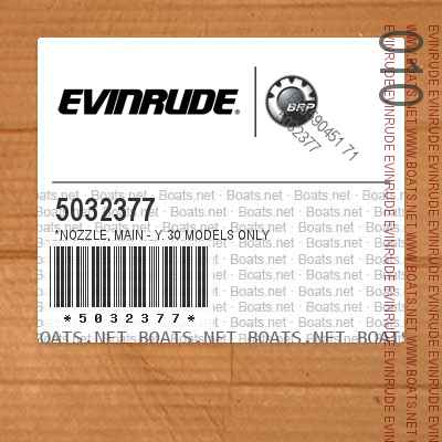 5032377 *NOZZLE, Main - Y. 30 Models Only