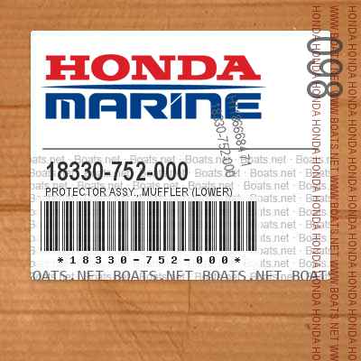 18330-752-000 PROTECTOR ASSY., MUFFLER (LOWER)