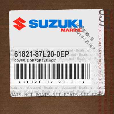 61821-87L20-0EP COVER, SIDE PORT (BLACK)