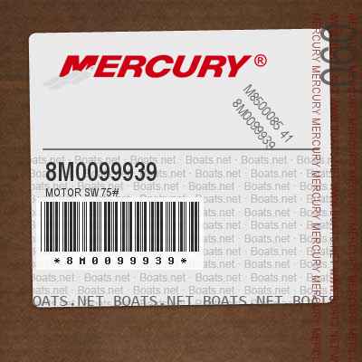 8M0099939 MOTOR SW 75#