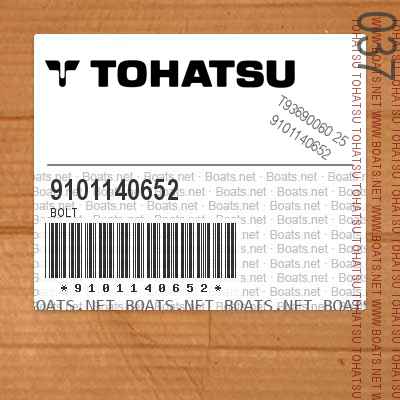 9101140652 Superseded by 9101E35652 - BOLT & WASHER