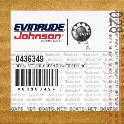 0436349 DECAL SET, 225. Ocean Runner Styling